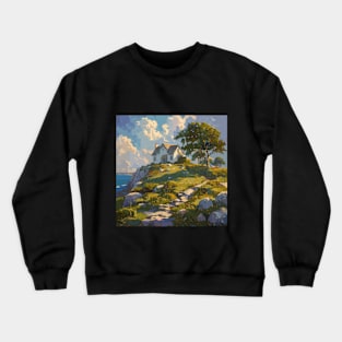 Coastal Retreats Art Crewneck Sweatshirt